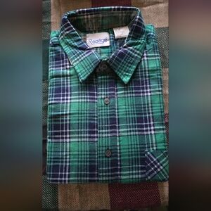 Repage Green Plaid Men's Shirt